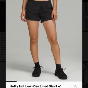 Lululemon Hotty Hot Low Rise Lined Short
